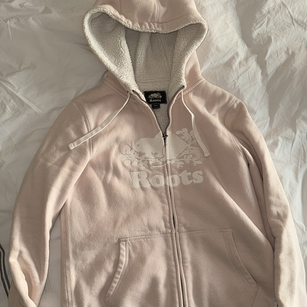 Roots lined hoodie sweatshirt
